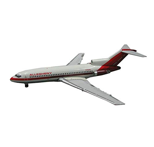 Modelo De Aleación De Avión A Escala 1/400, Avión De Aviación Allegheny Aviation Boeing 727 con Decoraciones De Soporte, 3.9 Pulgadas