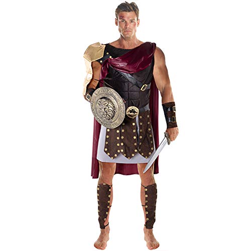 Morph Disfraz Soldado de Gladiador Romano del Color Marrón para Hombres - X-Grande