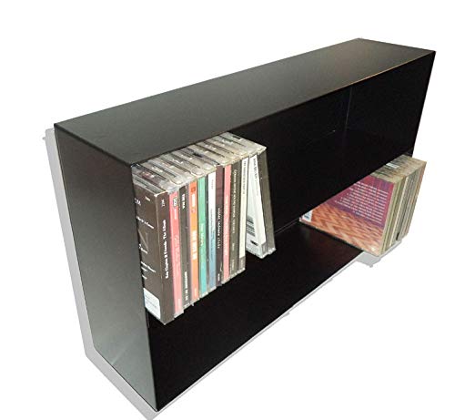 Mueble ESTANTERIA para CD Compact Disc - Metalica Color Negro - para 100 CD - / Ref. 1191