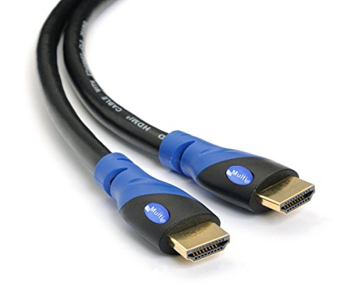 MutecPower Cable HDMI de Alta Velocidad con Ethernet (2 M) 1.4a - Compatible con 3D y Canal de Retorno de Audio(ARC) - Full HD [última versión HDMI Disponible] -2 Metros