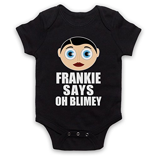 My Icon Art & Clothing Sidebottom Frankie Says Oh Blimey Comedy Legend - Pelele para bebé Negro
 6-12 Meses
