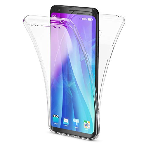 NALIA Funda 360 Grados Compatible con Samsung Galaxy S9, Delantera Trasera Protectora Movil Silicona Carcasa, Ultra-Fina Gel Transparente Doble Cubierta Bumper Cover Phone Case, Color:Transparente