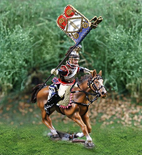 Napoleonic Toy Soldiers French Cavalry Curassier Flagbearer Collectors Showcase Toy Soldiers Painted Metal Figure CS00810 Britains King Country Type by Collectors Showcase
