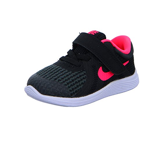 Nike Revolution 4 (TDV), Zapatillas de Marcha Nórdica Unisex niños, Negro (Black/Racer Pink/White 004), 23.5 EU