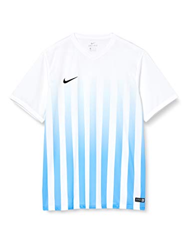 NIKE SS Striped Division II JSY Camiseta del Fútbol, Blanco con Rayas Negras, XXL para Hombre