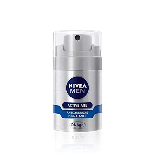 NIVEA MEN Active Age DNAge Hidratante Anti-arrugas (1 x 50 ml), cuidado facial avanzado para hombre, hidratante antiedad para reafirmar la piel madura NIVEA MEN Active Age DNAge Hidratante Anti-arrugas (1 x 50 ml), cuidado facial avanzado para hombre, hidratante antiedad para reafirmar la piel madura