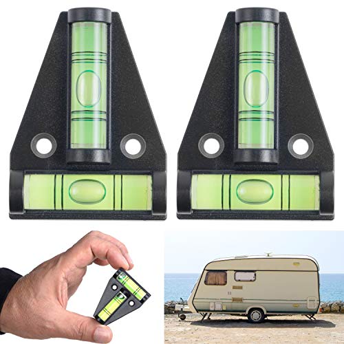 Nivel T Tipo Spirit, 2 Paquetes, Nivel Práctico Pequeño Cruzado Para Camper, Furgonetas, Bidireccional Para Autocaravana, Rampa De Nivelación De Caravana, Accesorios De Furgoneta Camper, Mini Nivel