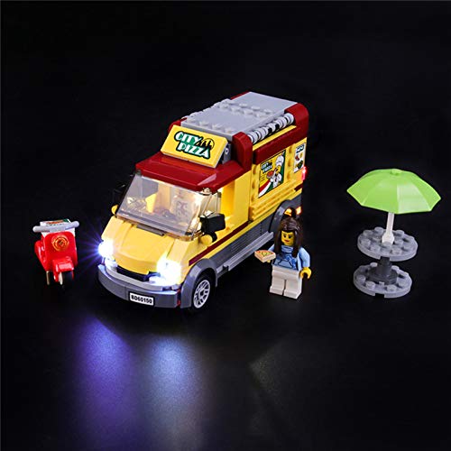 Nlne Conjunto De Luces para (City Great Vehicles Camión De Pizza) Modelo De Construcción De Bloques - Kit De Luz LED Compatible con Lego 60150 - NO Incluido En El Modelo
