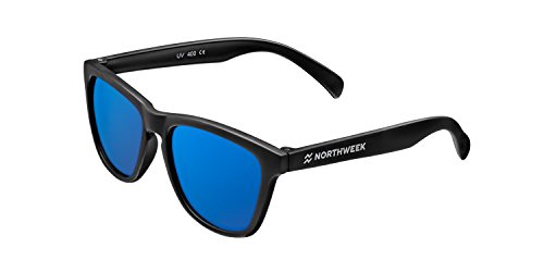 NORTHWEEK Kids Ocean, Gafas de Sol para Niño y Niña, Polarizadas, Negro/Azul