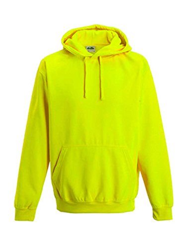 noTrash2003 Coole-Fun-T-Shirts - Sudadera con capucha, diseño fluorescente Amarillo eléctrico. M