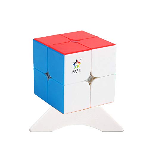 OJIN YuXin Little Magic 2x2x2 M Cube Puzzle Yuxin 2x2 M Smooth Cube Twist Puzzle Cube Brain Training Toy con un trípode de Cubo (Sin Etiqueta)