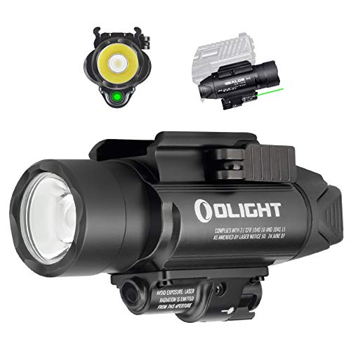 Olight Baldr Pro - Linterna con luz verde (1350 lúmenes/260 m), con 2 pilas CR123A y funda para batería Tidusky (negro) Olight Baldr Pro - Linterna con luz verde (1350 lúmenes/260 m), con 2 pilas CR123A y funda para batería Tidusky (negro)