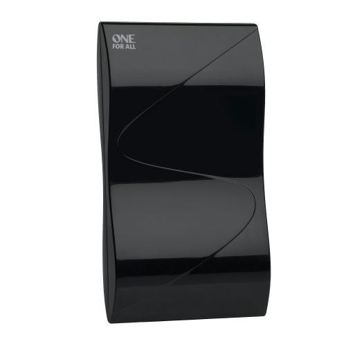 One For All SV9323, Antena de TV Amplificada para Interior, Recibe TDT en un rango de 15km, Antena Full HDTV Digital, Incluye Cable Coaxial de Alto Rendimiento, VHF/UHF, negra One For All SV9323, Antena de TV Amplificada para Interior, Recibe TDT en un rango de 15km, Antena Full HDTV Digital, Incluye Cable Coaxial de Alto Rendimiento, VHF/UHF, negra
