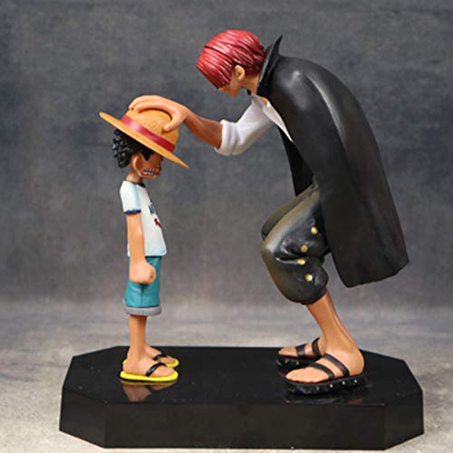 One Piece Shanks Luffy, el Luffy pelirrojo Original Hecho a Mano con el Brazo Roto, Modelo de Trama conmovedor, Adornos de One Piece