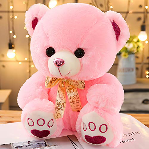 Oso de peluche de regalo XXL de osito de peluche, para habitación infantil, infantil, de color rosa, 50 cm