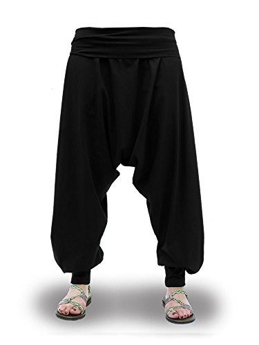 Pantalones Harem Cagados Etnicos Yoga Thai Unisex Cuatro Tallas (XL)