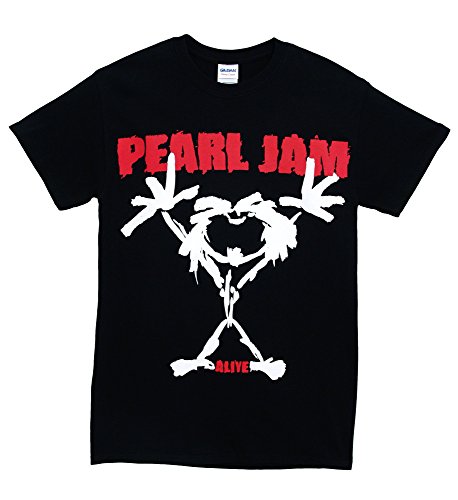 Pearl Jam Stick - Camiseta para hombre (talla L), color negro