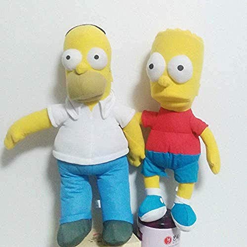 Peluche de juguete 2pcs / set de cumpleaños de niño Simpsons Familia de peluche de juguete for los niños Los niños Los animales de peluche juguetes de peluche de la muñeca de ventas al por menor Fulin