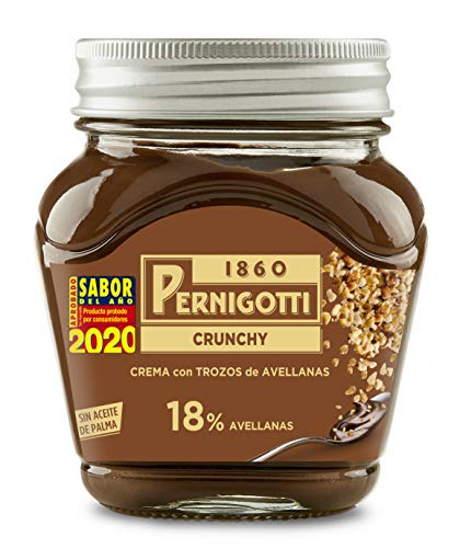 Pernigotti Crunchy - Crema de Cacao con trocitos de Avellana, 350 g