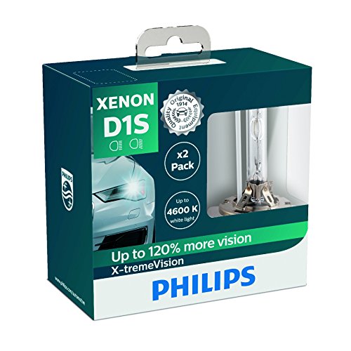 Philips 85415XVS2 - Bombilla Xenón X-tremeVision D1S para Faros Delanteros, 2 Unidades