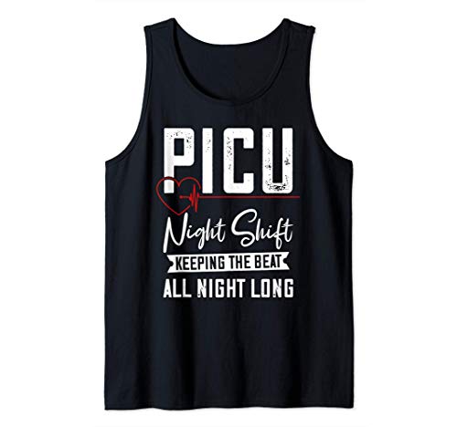PICU Night SHift Nurse - Keeping The Beat Camiseta sin Mangas