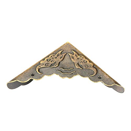 Pies decorativos del hierro del bronce del vintage del protector de la esquina 12pcs para el borde de la caja de madera
