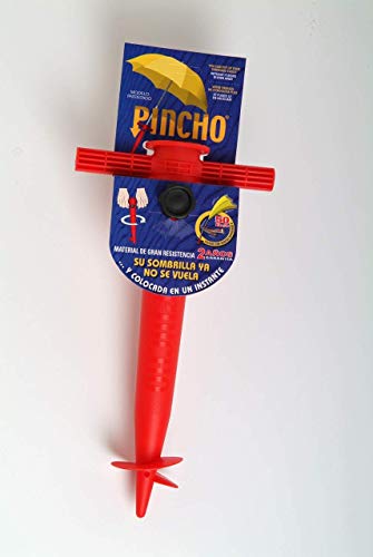 Pincho 400401 Soporte sombrilla, Rojo, 32x18x8 cm Pincho 400401 Soporte sombrilla, Rojo, 32x18x8 cm