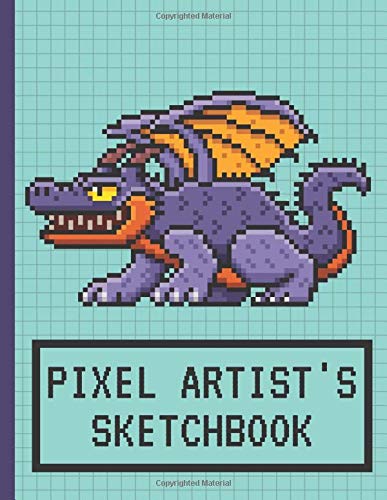 Pixel Artist's Sketchbook: Pixel Art Blank Book | Drawing Notebook | Grid Paper Note |121 pages, 8,5x11 inches | Gift For Pixel Artist, Boys & Girls Gamers