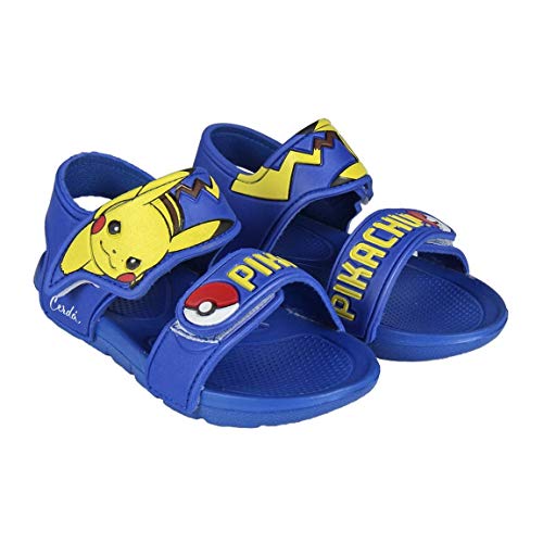 Pokemon 2300003050, Zapatos para Agua para Niños, Azul, Amarillo, 24/25 EU