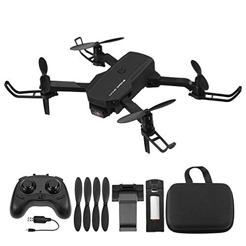 Powerextra Mini Drone para Niños con Cámara - RC Helicopter Quadcopter 2.4GHz Modo sin Cabeza-Drones Control Remoto por WiFi App- Flips 3D y Función de Giro de Alta Velocidad - 2 x Baterías(Negro) Powerextra Mini Drone para Niños con Cámara - RC Helicopter Quadcopter 2.4GHz Modo sin Cabeza-Drones Control Remoto por WiFi App- Flips 3D y Función de Giro de Alta Velocidad - 2 x Baterías(Negro)