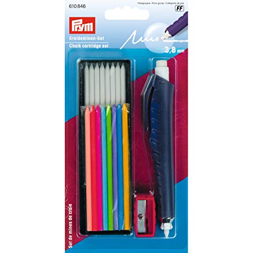 Prym Juego de Cartuchos de Tiza Escribir/marcar y Dibujar en Textiles/Papel/Madera/plástico, plástico/Metal, Multicolor Prym Juego de Cartuchos de Tiza Escribir/marcar y Dibujar en Textiles/Papel/Madera/plástico, plástico/Metal, Multicolor