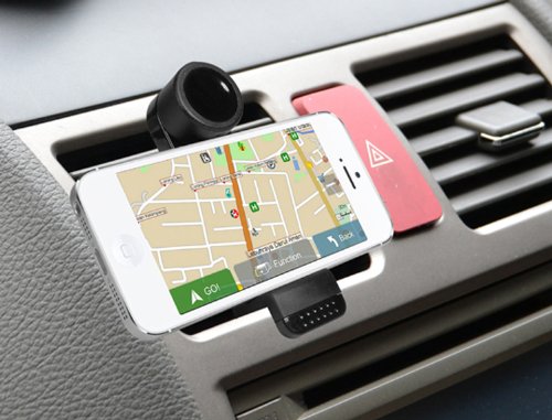 Quick media - Soporte universal de rejilla de ventilación coche para smartphone / móvil