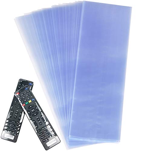 retráctiles para control remoto de TV, película protectora universal termoencogible de PVC transparente de 8x28 cm, a prueba de polvo e impermeable, funda protectora para control remoto de video 100