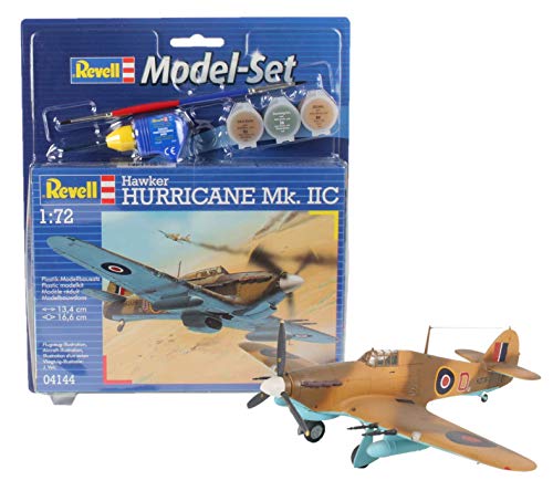 Revell - Maqueta Modelo Set Hawker Hurricane MK. II, Escala 1:72 (64144) Revell - Maqueta Modelo Set Hawker Hurricane MK. II, Escala 1:72 (64144)