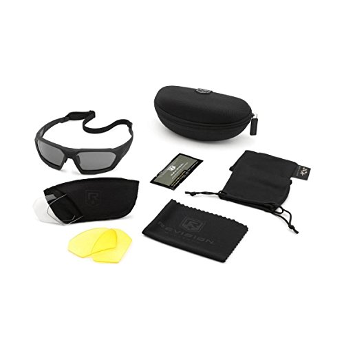 Revision Military Shadowstrike - Kit militar de gafas de sol, color negro, talla única