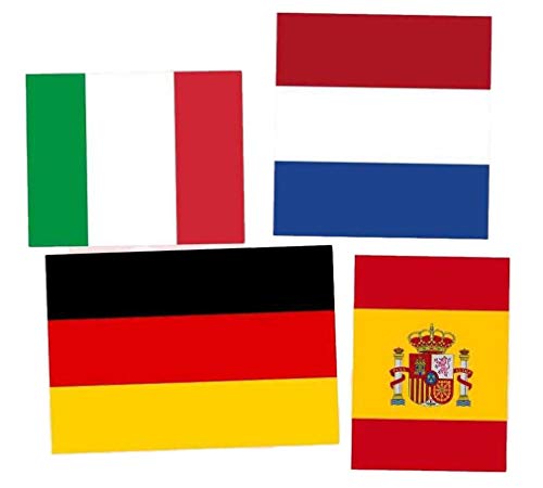 R&F srls 4 Banderas 60 x 90 Lote Stock colección Bandera Estados Diferentes
