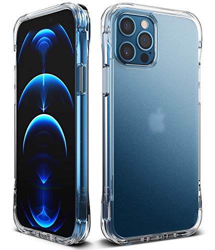 Ringke Fusion Plus Funda Compatible con iPhone 12 y Compatible con iPhone 12 Pro (6,1 Pulgadas), Transparente Rigida Carcasa Parachoque TPU Resistente Impactos - Matte Clear