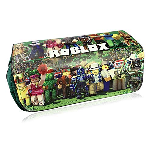 Roblox Estuche Escolar de Gran Capacidad, Bolsa de Lápiz Portable Estuche Organizador de Material Papelería con Cremallera Doble para Estudiantes en Escuela y Empleados en Oficina Roblox Estuche Escolar de Gran Capacidad, Bolsa de Lápiz Portable Estuche Organizador de Material Papelería con Cremallera Doble para Estudiantes en Escuela y Empleados en Oficina