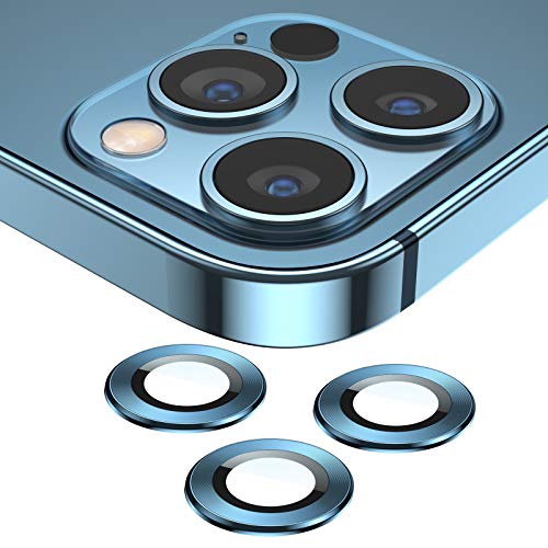 SAEYON Protector de Lente de Cristal Templado para iPhone 12 Pro Max 6,7 Pulgadas, 360 Grados Cobertura Completa Protector Cámara Trasera de Anillo Metálico, 9H Dureza, Anti-Polvo, de en azul pacífico SAEYON Protector de Lente de Cristal Templado para iPhone 12 Pro Max 6,7 Pulgadas, 360 Grados Cobertura Completa Protector Cámara Trasera de Anillo Metálico, 9H Dureza, Anti-Polvo, de en azul pacífico