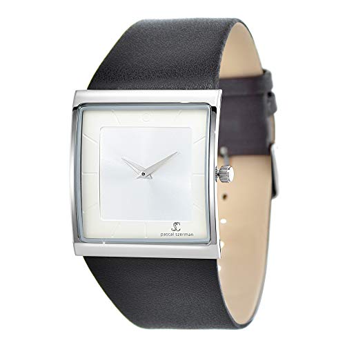 SC Crystal – Reloj para hombre – Totalmente de metal rodiado – Color negro – Tamaño ajustable – Idea regalo SC Crystal – Reloj para hombre – Totalmente de metal rodiado – Color negro – Tamaño ajustable – Idea regalo