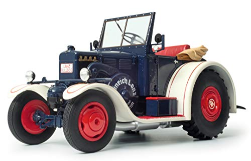 Schuco Lanz Eilbulldog 450016800 - Maqueta de Tractor, edición Limitada, Escala 1:18, Color Azul y Blanco