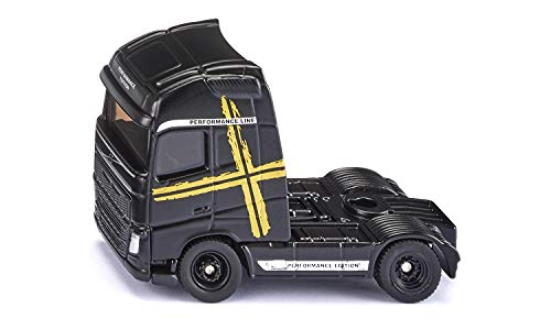 SIKU 1543, Camión Volvo FH16 Performance, Negro, Metal/Plástico, Ruedas de goma, Combina con remolques SIKU a escala 1:87