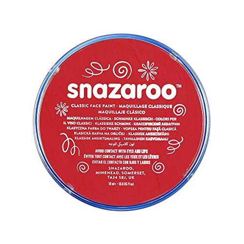 Snazaroo- Pintura facial y Corporal, 18 ml, Color rojo brillante (Colart 18055) Snazaroo- Pintura facial y Corporal, 18 ml, Color rojo brillante (Colart 18055)