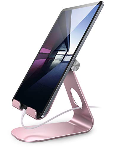 Soporte Tablet, Lamicall Multiángulo Soporte Tablet - Soporte Ajustable para Tablets para 2020 iPad Pro 10.5, 9.7, 12.9, iPad mini 2 3 4, iPad Air, Air 2, Samsung Tab, iPhone, Otras Tablets - Oro Rosa Soporte Tablet, Lamicall Multiángulo Soporte Tablet - Soporte Ajustable para Tablets para 2020 iPad Pro 10.5, 9.7, 12.9, iPad mini 2 3 4, iPad Air, Air 2, Samsung Tab, iPhone, Otras Tablets - Oro Rosa