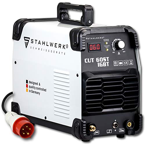STAHLWERK cortador de plasma CUT 60 ST IGBT de 60 Amperio, potencia de corte hasta 24mm, adecuado para chapas pintadas y oxidadas, 7 años de garantía STAHLWERK cortador de plasma CUT 60 ST IGBT de 60 Amperio, potencia de corte hasta 24mm, adecuado para chapas pintadas y oxidadas, 7 años de garantía