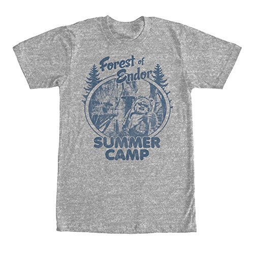 Star Wars Forest of Endor Summer Camp T-Shirt - Heather Grey (Large)