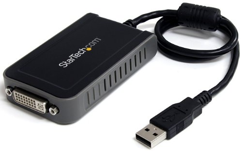 StarTech.com Adaptador de Vídeo Externo USB a DVI - Tarjeta Gráfica Externa - Cable Conversor - 1920x1200 - Adaptadores gráficos USB (USB Tipo A, Macho, DVI-I, 32 MB, 1920 x 1200 Pixeles, 800 x 600