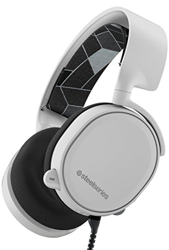 SteelSeries Arctis 3 (Edición Legado) - Auriculares para juego, PC, Mac, PlayStation 4, Xbox One, Nintendo Switch, Móvil, VR, color Blanco