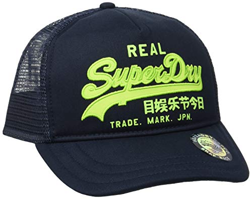 Superdry Vintage Logo Trucker Gorra de béisbol, Azul (Marine Navy Qb2), OS para Hombre