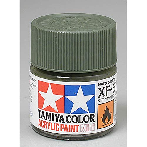 Tamiya 81767 - Pintura Acrylic Mini XF-67 NATO,Verde, 10ml